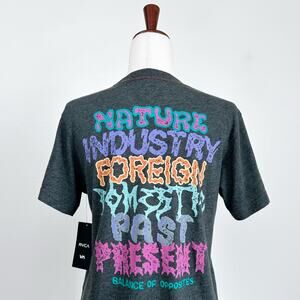 RVCA Balance Of Opposites Graphic Boy's Fit Tee NWT